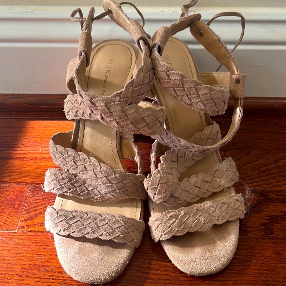 Strappy heeled sandals
